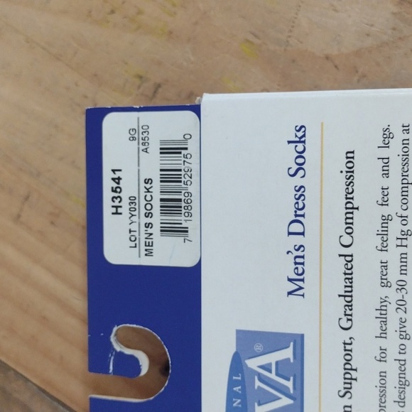 Activa Navy Firm Support Graduated Compression Men's Dress Socks Size S NWT - Picture 5 of 9